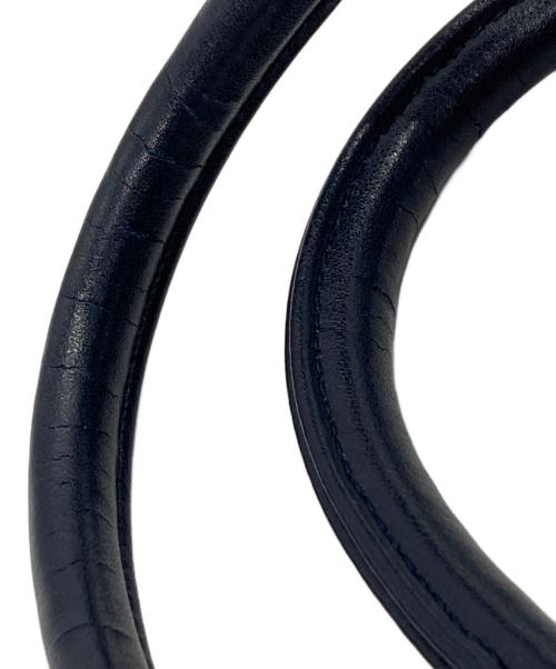 COMME des GARCONS（コムデギャルソン）COMME des GARCONS (コムデギャルソン) フェイクレザー ミニボストン ネイビーの古着・服飾アイテム