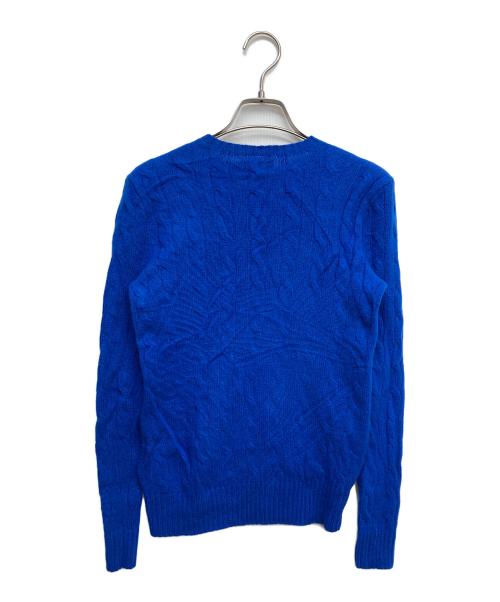 POLO RALPH LAUREN（ポロ・ラルフローレン）POLO RALPH LAUREN (ポロ・ラルフローレン) カシミヤ混ケーブルニット ブルー サイズ:Sの古着・服飾アイテム