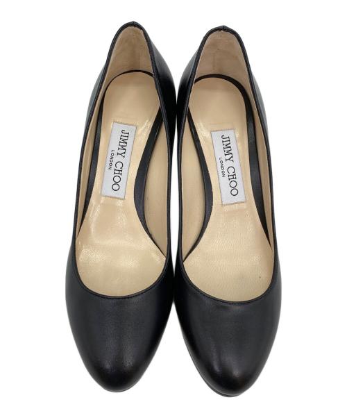 JIMMY CHOO（ジミーチュウ）JIMMY CHOO (ジミーチュウ) レザーパンプス ブラック サイズ:36の古着・服飾アイテム