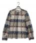 BLUE LABEL CRESTBRIDGE（ブルーレーベルクレストブリッジ）の古着「チェックブラウス」｜グレー