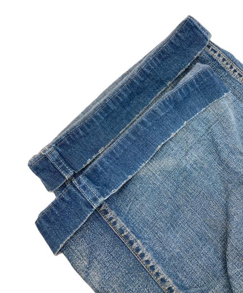 RRL（ダブルアールエル）RRL (ダブルアールエル) ダメージ加工オーバーオール インディゴ サイズ:3の古着・服飾アイテム