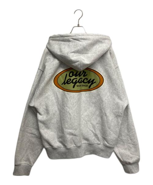 stussy（ステューシー）stussy (ステューシー) OUR LEGACY (アワーレガシー) Work Shop Oval Zip Hoodie グレー サイズ:XLの古着・服飾アイテム