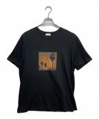 Saint Laurent Parisサンローランパリ）の古着「サンセット転写プリント付きTシャツ」｜ブラック
