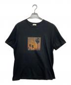Saint Laurent Parisサンローランパリ）の古着「サンセット転写プリント付きTシャツ」｜ブラック