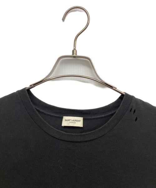 Saint Laurent Paris（サンローランパリ）Saint Laurent Paris (サンローランパリ) サンセット転写プリント付きTシャツ ブラック サイズ:Lの古着・服飾アイテム