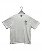 stussy×OUR LEGACYステューシー×アワーレガシー）の古着「Work Shop Surfman Tee」｜ホワイト
