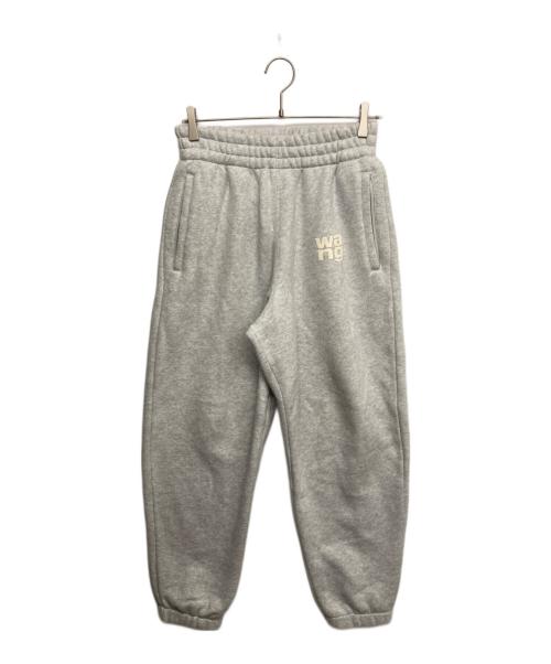 ALEXANDER WANG（アレキサンダー・ワン）ALEXANDER WANG (アレキサンダー・ワン) ストラクチャードテリーロゴスウェットパンツ グレー サイズ:Sの古着・服飾アイテム