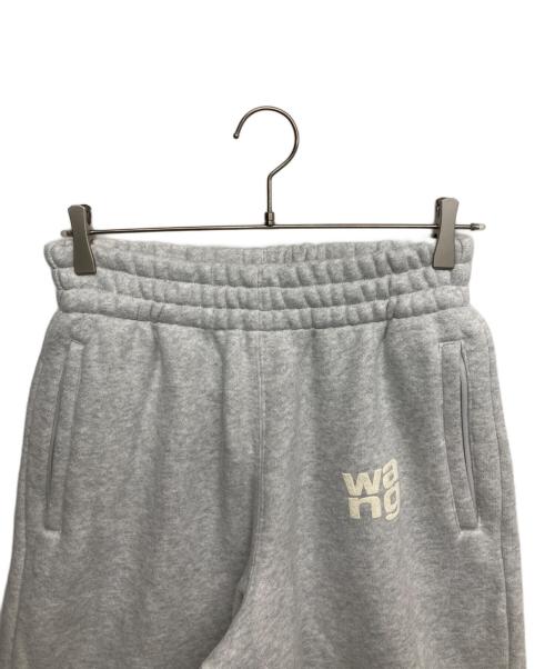 ALEXANDER WANG（アレキサンダー・ワン）ALEXANDER WANG (アレキサンダー・ワン) ストラクチャードテリーロゴスウェットパンツ グレー サイズ:Sの古着・服飾アイテム