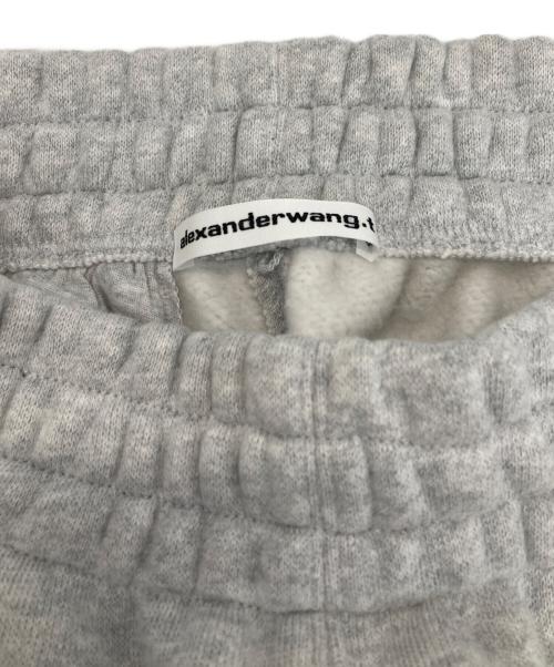 ALEXANDER WANG（アレキサンダー・ワン）ALEXANDER WANG (アレキサンダー・ワン) ストラクチャードテリーロゴスウェットパンツ グレー サイズ:Sの古着・服飾アイテム