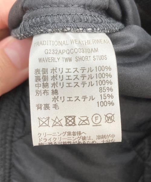 Traditional Weatherwear（トラディショナルウェザーウェア）Traditional Weatherwear (トラディショナルウェザーウェア) スタッズウェーバリーブルゾン ブラック サイズ:36の古着・服飾アイテム