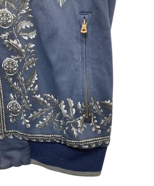 DOLCE & GABBANA（ドルチェ＆ガッバーナ）DOLCE & GABBANA (ドルチェ＆ガッバーナ) 総柄 プリントジップパーカー ネイビー サイズ:48の古着・服飾アイテム