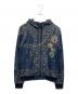 DOLCE & GABBANA（ドルチェ＆ガッバーナ）の古着「総柄 プリントジップパーカー」｜ネイビー