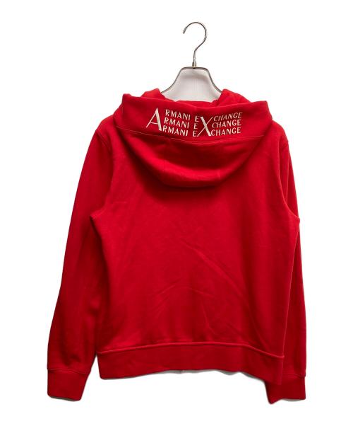 ARMANI EXCHANGE（アルマーニ エクスチェンジ）ARMANI EXCHANGE (アルマーニ エクスチェンジ) ジップパーカー レッド サイズ:Mの古着・服飾アイテム