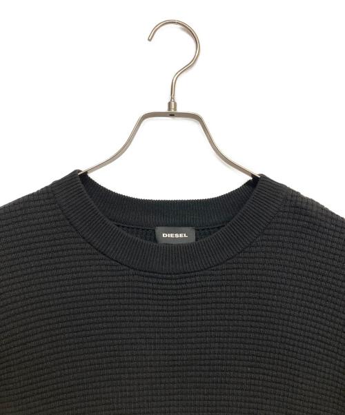 DIESEL（ディーゼル）DIESEL (ディーゼル) サーマルカットソー ブラック サイズ:XSの古着・服飾アイテム