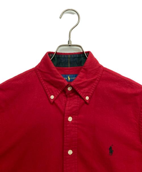 POLO RALPH LAUREN（ポロ・ラルフローレン）POLO RALPH LAUREN (ポロ・ラルフローレン) ボタンダウンシャツ レッド サイズ:XSの古着・服飾アイテム