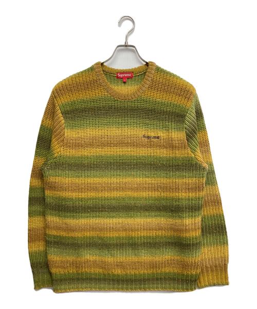 SUPREME（シュプリーム）Supreme (シュプリーム) Ombre Stipe Sweater イエロー サイズ:Lの古着・服飾アイテム