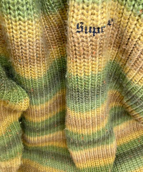 SUPREME（シュプリーム）Supreme (シュプリーム) Ombre Stipe Sweater イエロー サイズ:Lの古着・服飾アイテム