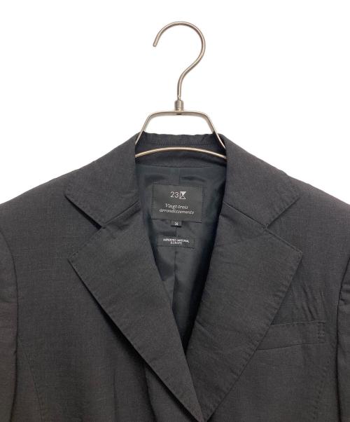 23区（ニジュウサンク）23区 (ニジュウサンク) 2Bテーラードジャケット ブラック サイズ:36の古着・服飾アイテム