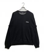 X-LARGEエクストララージ）の古着「SLANTED OG CREWNECK KNIT TOP」｜ブラック