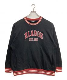 X-LARGE（エクストララージ）の古着「クルーネックスウェット」｜ブラック