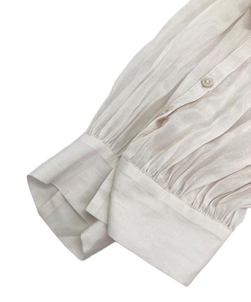 AEWEN MATOPH（イウエン マトフ）AEWEN MATOPH (イウエン マトフ) ギャザーリボンブラウス ホワイト サイズ:FREEの古着・服飾アイテム