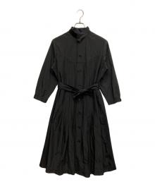 tricot COMME des GARCONS（トリココムデギャルソン）の古着「プリーツ スプリングコート」｜ブラック