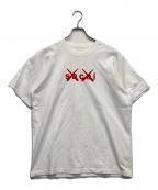 sacai×KAWSサカイ×カウズ）の古着「Flock Print T-Shirt」｜ホワイト