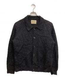 BEAMS（ビームス）の古着「ニットポロカーディガン」｜ブラック