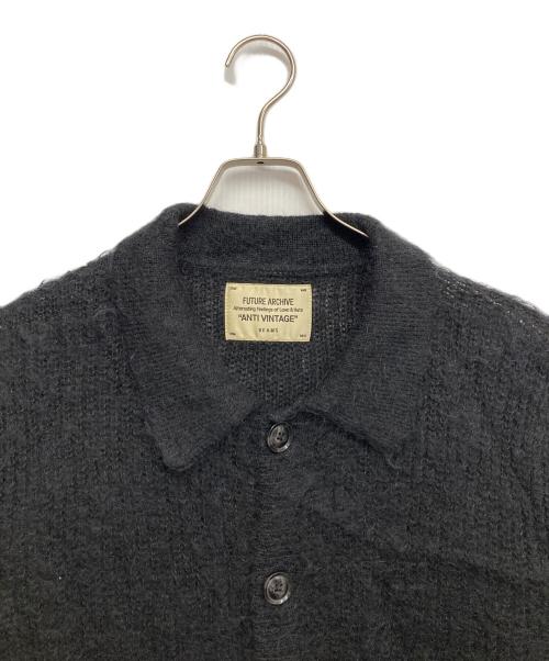 BEAMS（ビームス）BEAMS (ビームス) ニットポロカーディガン ブラック サイズ:Mの古着・服飾アイテム