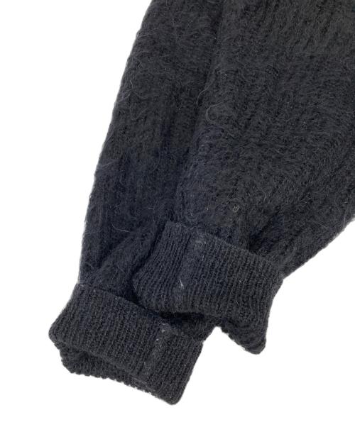 BEAMS（ビームス）BEAMS (ビームス) ニットポロカーディガン ブラック サイズ:Mの古着・服飾アイテム