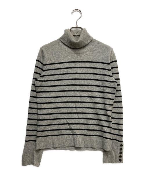 BURBERRY LONDON（バーバリーロンドン）BURBERRY LONDON (バーバリーロンドン) カシミヤ混タートルネックニット グレー サイズ:2の古着・服飾アイテム