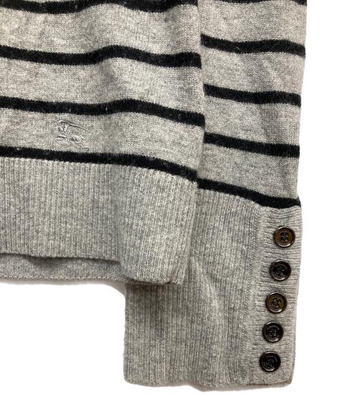 BURBERRY LONDON（バーバリーロンドン）BURBERRY LONDON (バーバリーロンドン) カシミヤ混タートルネックニット グレー サイズ:2の古着・服飾アイテム