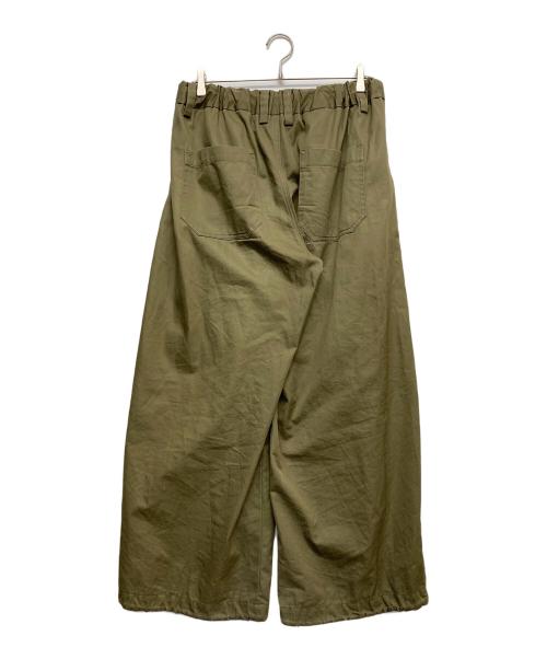 RYO TAKASHIMA（リョウタカシマ）RYO TAKASHIMA (リョウタカシマ) VENTILE COTTON 2TUCK WIDE PANTS グリーン サイズ:FREEの古着・服飾アイテム