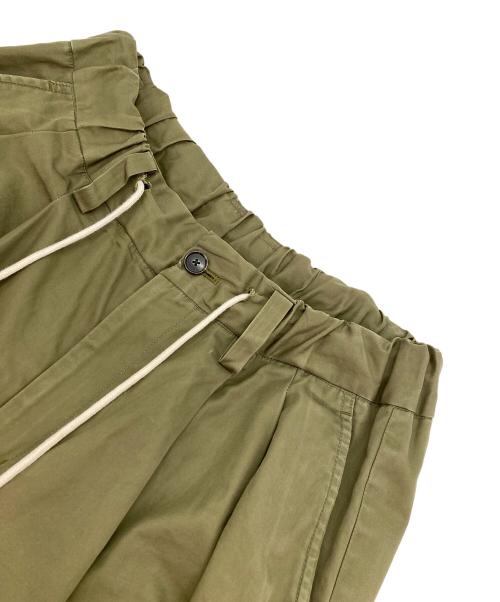 RYO TAKASHIMA（リョウタカシマ）RYO TAKASHIMA (リョウタカシマ) VENTILE COTTON 2TUCK WIDE PANTS グリーン サイズ:FREEの古着・服飾アイテム