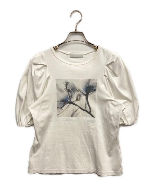 CELFORD（セルフォード）CELFORD (セルフォード) パフスリーブTシャツ ホワイト サイズ:one sizeの古着・服飾アイテム