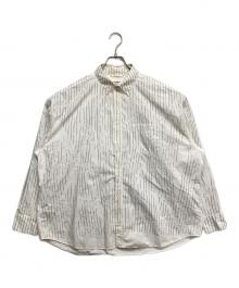 doublet（ダブレット）の古着「Compressed Stripe Shirt」｜ホワイト