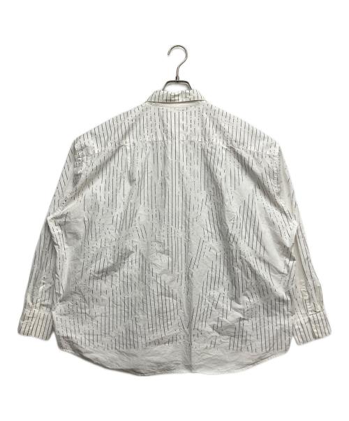 doublet（ダブレット）doublet (ダブレット) Compressed Stripe Shirt ホワイト サイズ:Sの古着・服飾アイテム