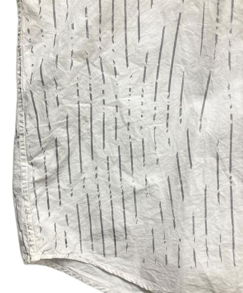 doublet（ダブレット）doublet (ダブレット) Compressed Stripe Shirt ホワイト サイズ:Sの古着・服飾アイテム