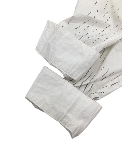 doublet（ダブレット）doublet (ダブレット) Compressed Stripe Shirt ホワイト サイズ:Sの古着・服飾アイテム