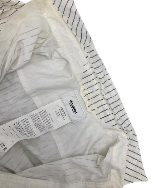 doublet（ダブレット）doublet (ダブレット) Compressed Stripe Shirt ホワイト サイズ:Sの古着・服飾アイテム
