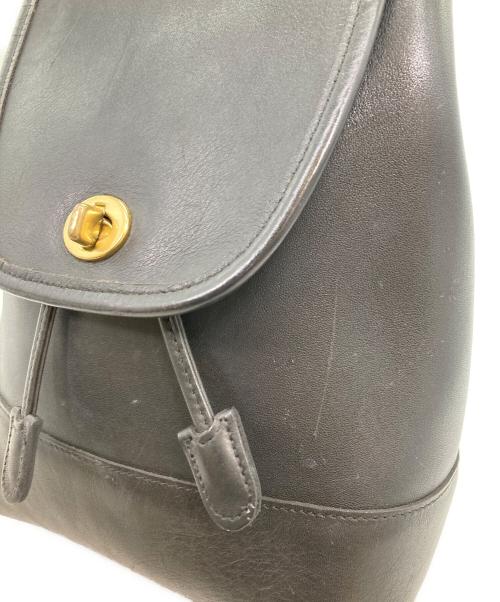 COACH（コーチ）COACH (コーチ) レザーリュック ブラックの古着・服飾アイテム