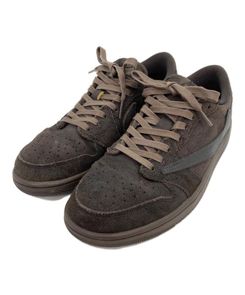NIKE（ナイキ）NIKE (ナイキ) TRAVIS SCOTT (トラヴィススコット) エアジョーダン1 ロー OG SP ブラウン サイズ:27の古着・服飾アイテム