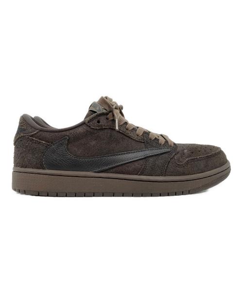 NIKE（ナイキ）NIKE (ナイキ) TRAVIS SCOTT (トラヴィススコット) エアジョーダン1 ロー OG SP ブラウン サイズ:27の古着・服飾アイテム