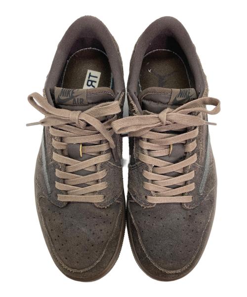 NIKE（ナイキ）NIKE (ナイキ) TRAVIS SCOTT (トラヴィススコット) エアジョーダン1 ロー OG SP ブラウン サイズ:27の古着・服飾アイテム