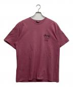 stussyステューシー）の古着「プリントTシャツ」｜ピンク