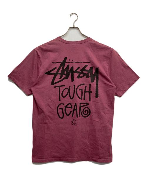 stussy（ステューシー）stussy (ステューシー) プリントTシャツ ピンク サイズ:Lの古着・服飾アイテム