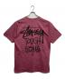 stussy (ステューシー) プリントTシャツ ピンク サイズ:L：5000円
