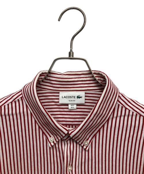LACOSTE（ラコステ）LACOSTE (ラコステ) 長袖シャツ レッド サイズ:Lの古着・服飾アイテム