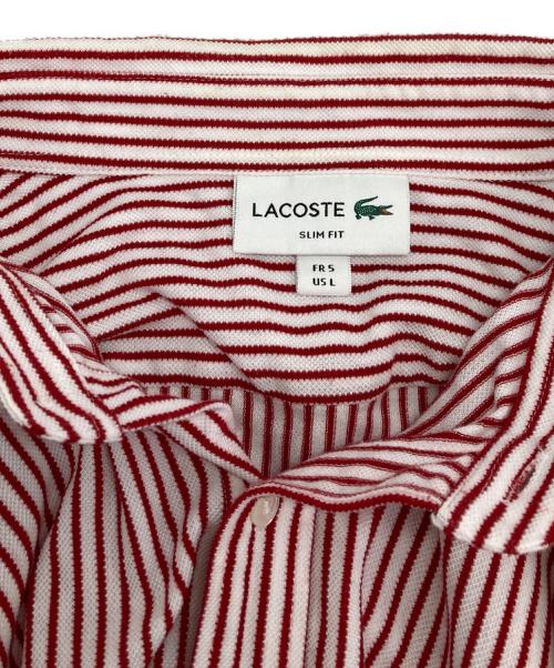 LACOSTE（ラコステ）LACOSTE (ラコステ) 長袖シャツ レッド サイズ:Lの古着・服飾アイテム