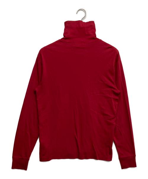 POLO RALPH LAUREN（ポロ・ラルフローレン）POLO RALPH LAUREN (ポロ・ラルフローレン) タートルネックカットソー レッド サイズ:Mの古着・服飾アイテム